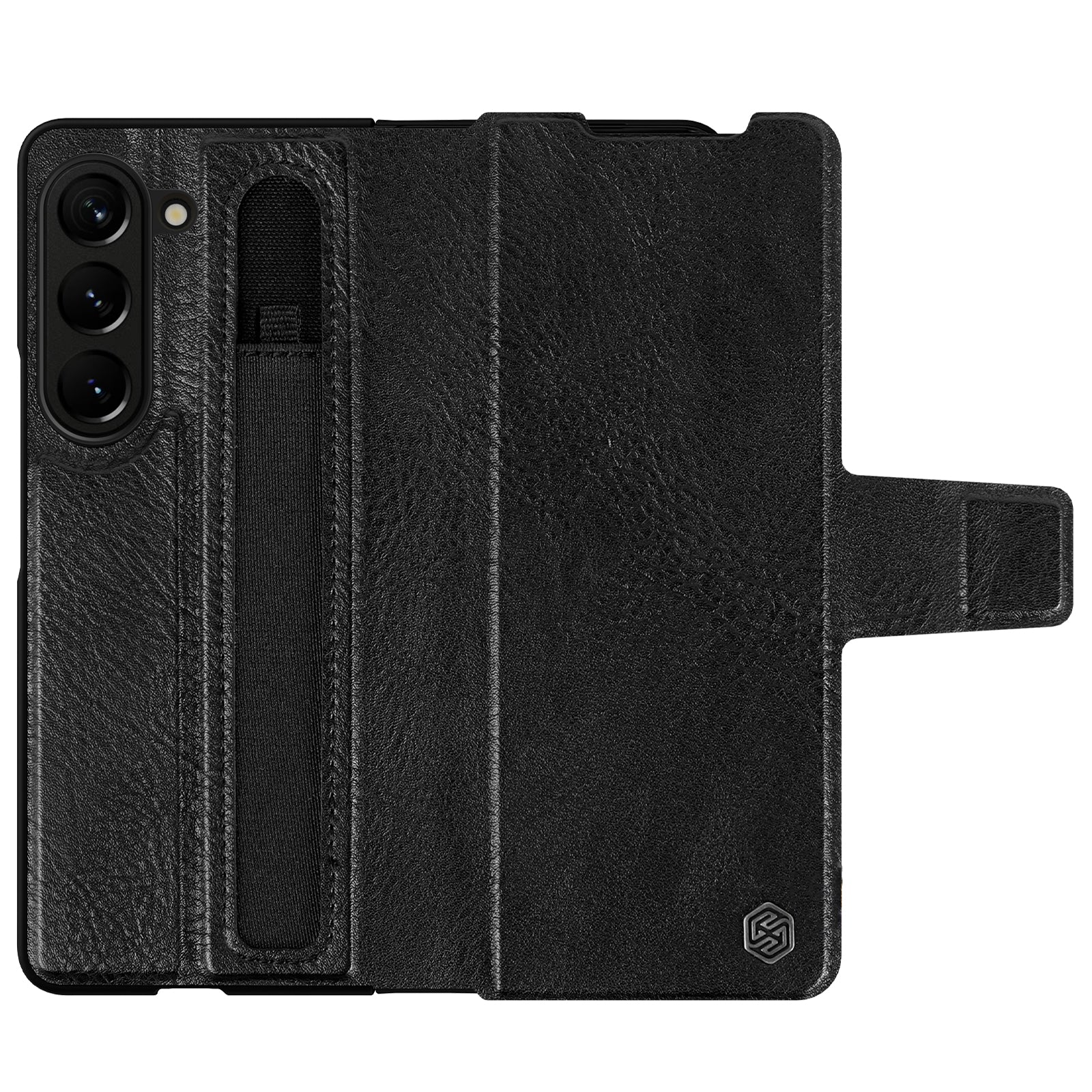 NILLKIN For Samsung Galaxy Z Fold5 5G PU Leather Phone Case Stand Full Protection Phone Cover with Pen Slot NILLKIN For Samsung Galaxy Z Fold5 5G PU Leather Phone Case Stand Full Protection Phone Cover with Pen Slot
